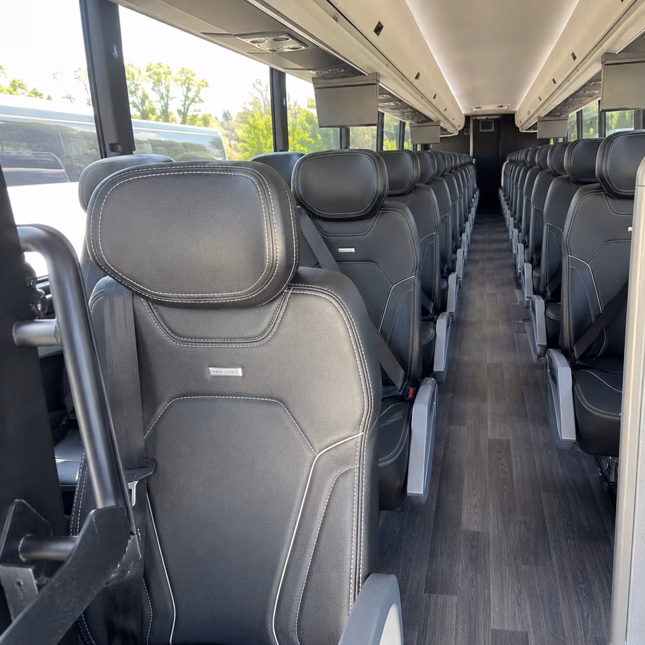 augusta charter bus interior gallery