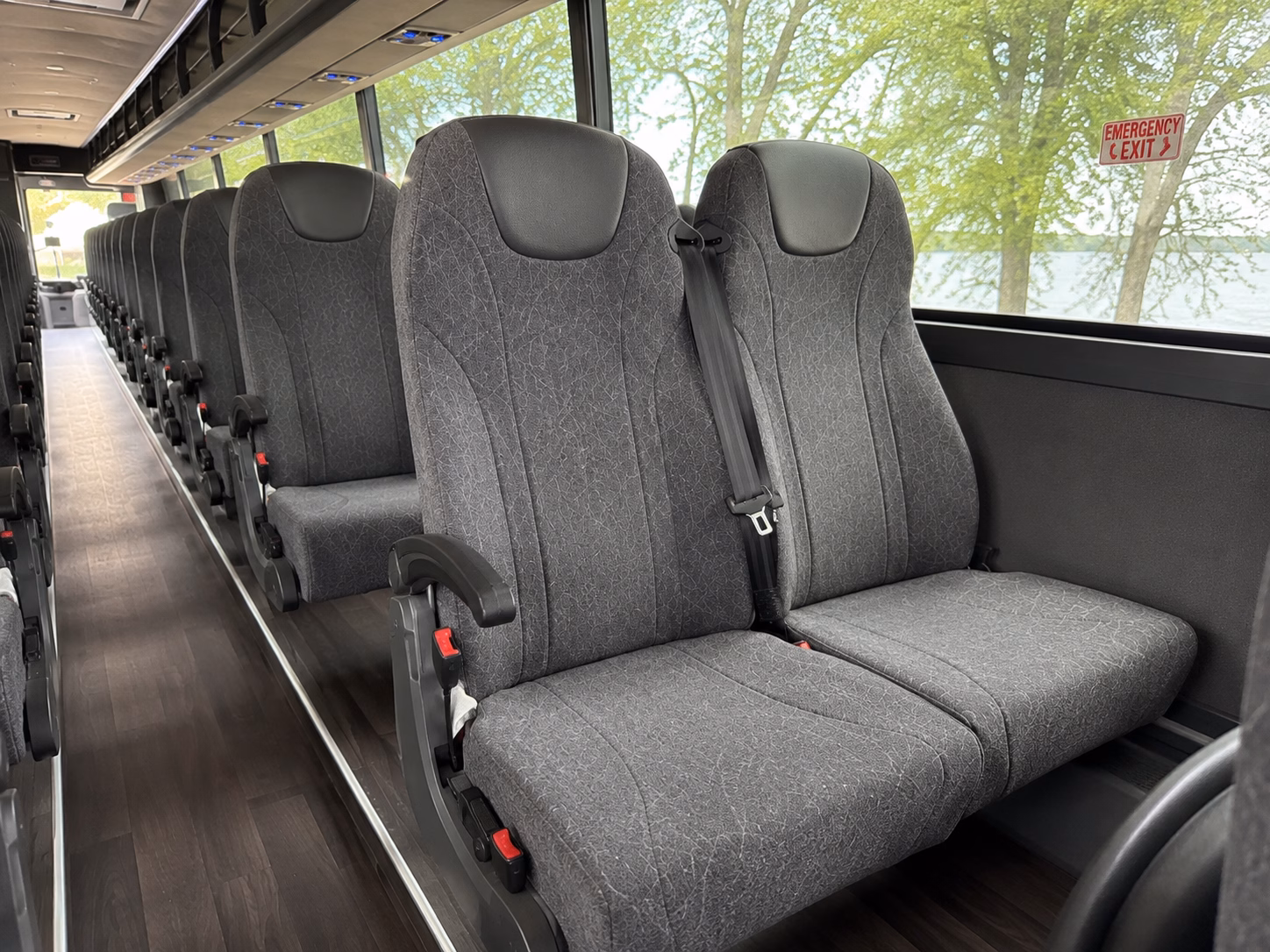 augusta charter bus services interior